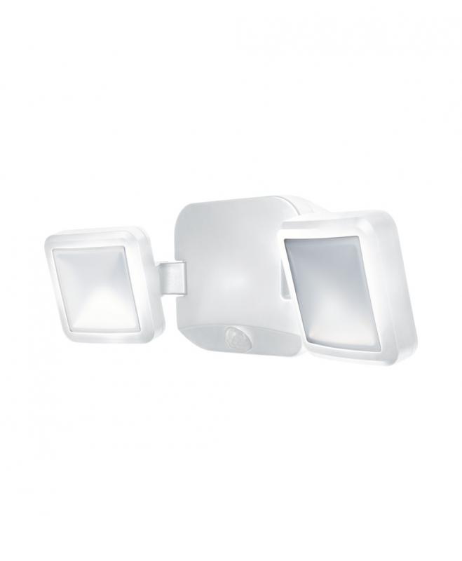 Osram  Praktische SENSOR LED Außenwandleuchte mit Batterie und Sensor Weiß IP54 2-strahlig