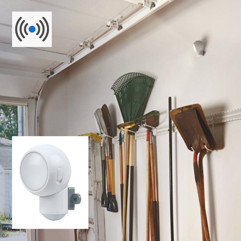 OSRAM SPYLUX mobile Innen- und Aussenleuchte batteriebetrieben weiss mit Sensor - inkl. Batterien und Magnethalterung