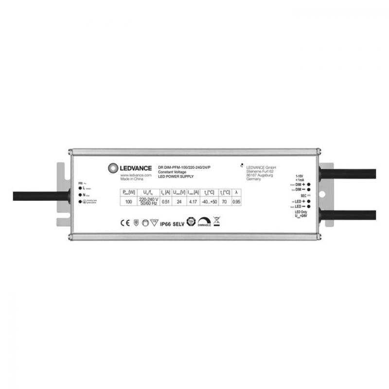LEDVANCE LED DRIVER DR DIM-PFM-100/220–240/24/P LED Netzteil 24V 100W dimmbar 1–10V IP66