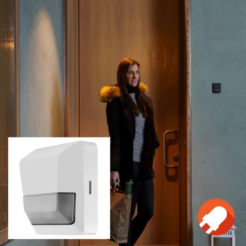 OSRAM Sensor Wall Outdoor Bewegungsmelder Aufbau IP55 weiß - Bewegungs- und Lichtsensor für bündige Deckenmontage, Weiß, IP55-Schutz, für Eingangsbereiche