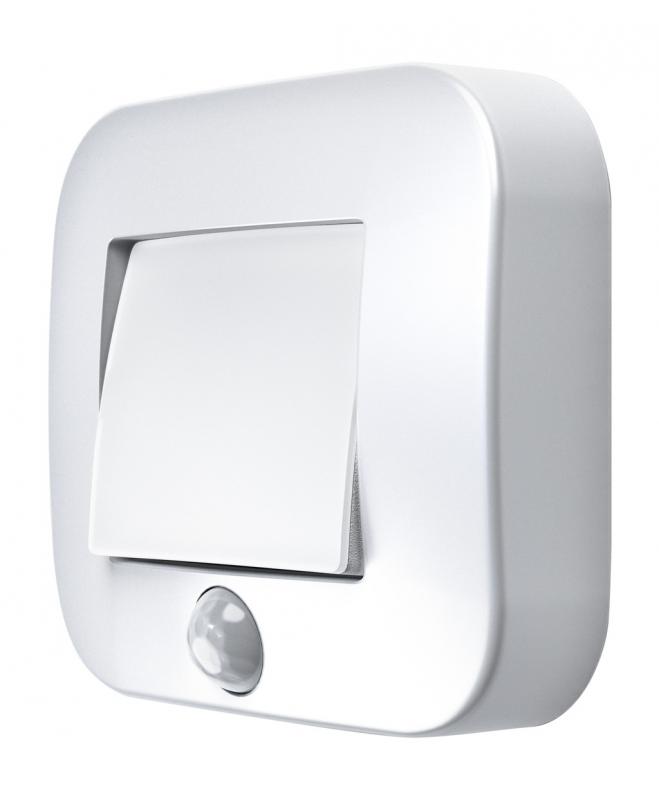 OSRAM Nachtlicht NIGHTLUX Hall Weiß mit Bewegungssensor IP54, batteriebetrieben, 4000 K kaltweiß, ideal für Flure, Eingänge und flexible Montage