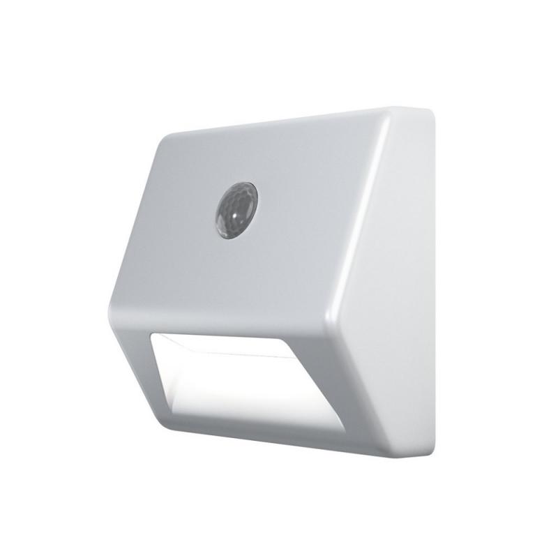 OSRAM Nachtlicht NIGHTLUX Stair Stufenbeleuchtung zur Wandmontage in Weiß mit Sensor IP54 ideal für Treppen mit Batterie