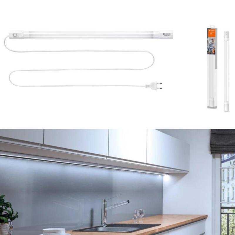 60cm OSRAM TubeKIT LED Unterbauleuchte 8.9W 4000K universalweißes Licht mit Netzstecker und Schalter - einfache Montage, für Küchen und Arbeitsbereiche