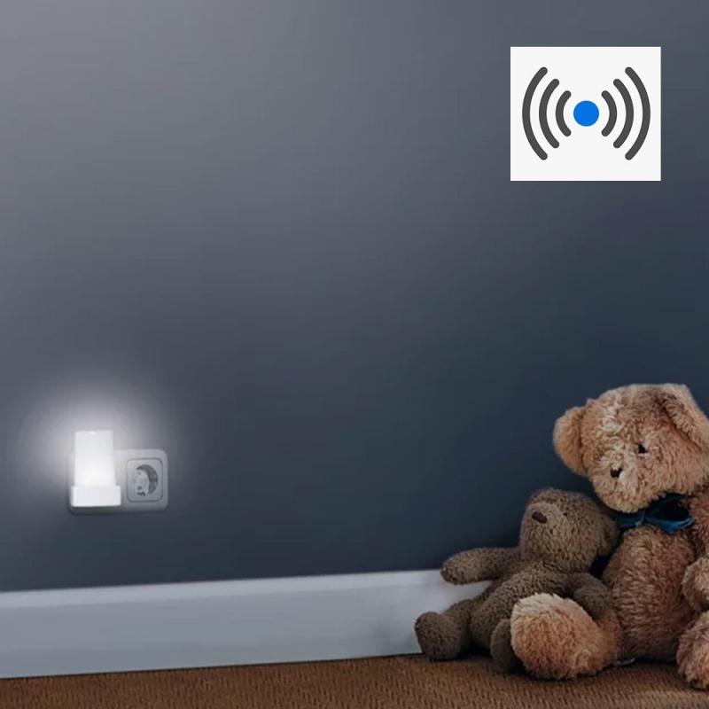 OSRAM Nachtlicht LUNETTA Shine in Weiß - Steckdosenlampe mit Tag- und Nachtsensor - für Kinderzimmer und Wohnbereiche
