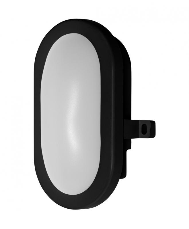 LEDVANCE LED Feuchtraum Wandleuchte LED BULKHEAD 6W 4000K BK IP54 schwarz