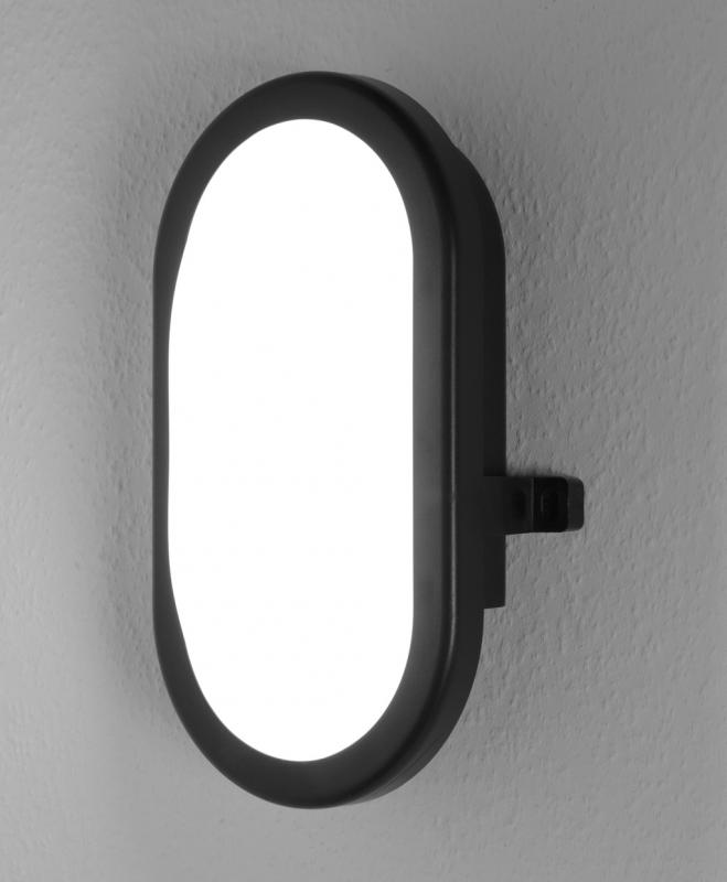 OSRAM LED Feuchtraum Wandleuchte LED BULKHEAD 11W 4000K IP54 in Schwarz