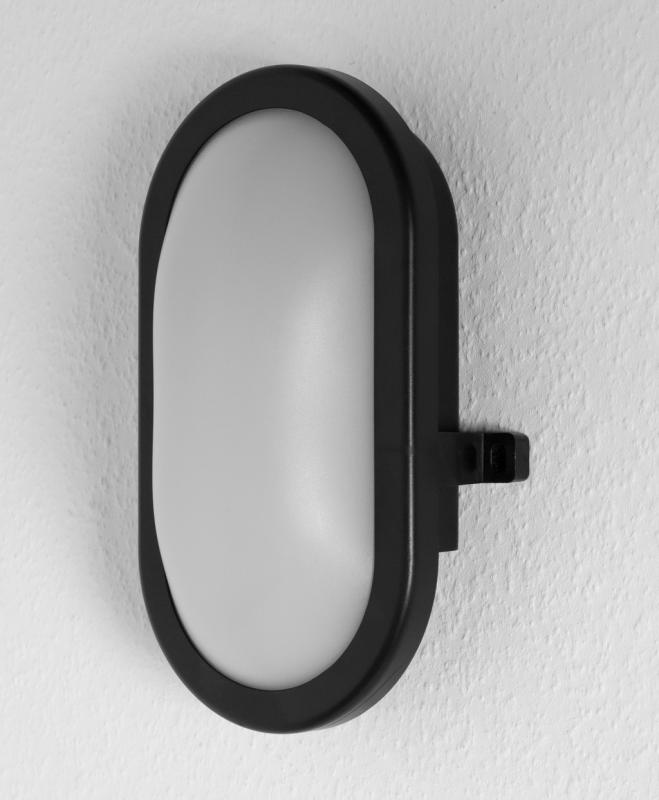 OSRAM LED Feuchtraum Wandleuchte LED BULKHEAD 11W 4000K IP54 in Schwarz