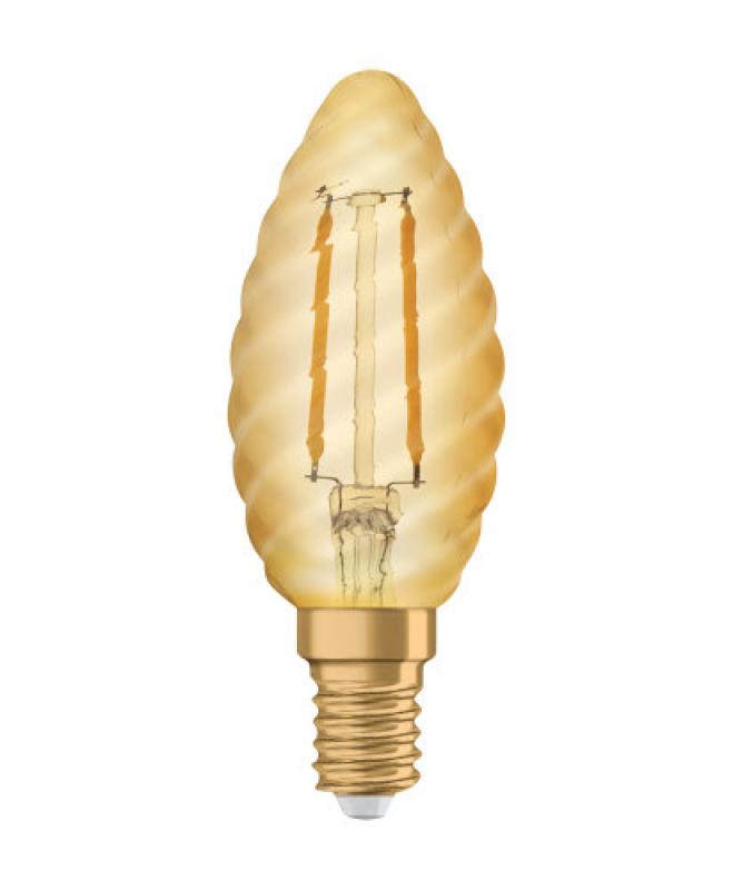 Osram E14 VINTAGE Filament LED Lampe in Kerzenform 1,5W wie 12W extra warmweiß