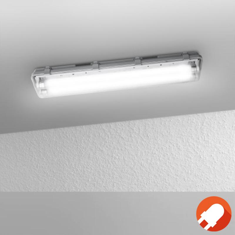 60cm OSRAM SUBMARINE 2x7WLED Feuchtraumleuchte 4000K inkl. 2x LED Röhren