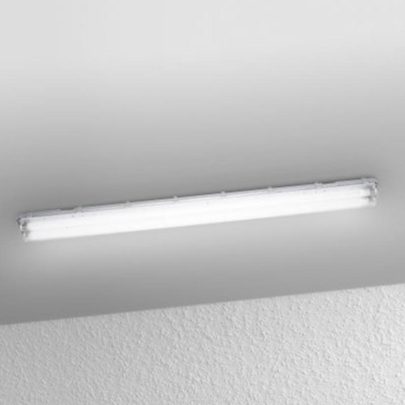 150cm OSRAM SUBMARINE LED Feuchtraumleuchte 4000K mit 2x 2x19W LED Röhren neutralweißes Licht, IP65, staub- und spritzwassergeschützt, für Keller und Garagen