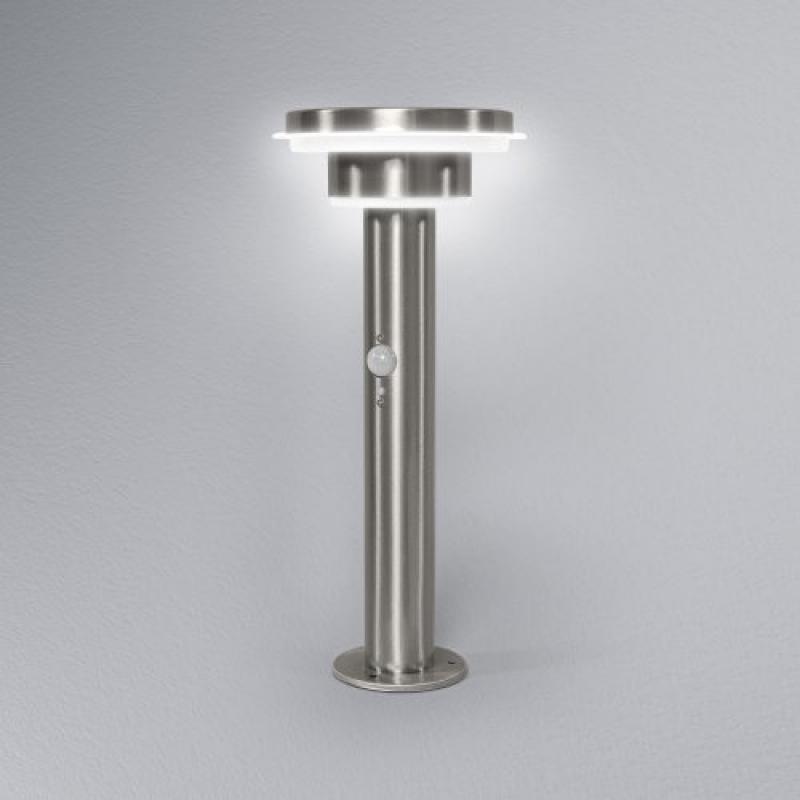 40cm Osram ENDURA STYLE Solar Post Wegeleuchte aus Edelstahl mit Sensor - Bewegungs- & Lichtsensor, 3 Modi, IP44, edles Design für Terrasse & Garten