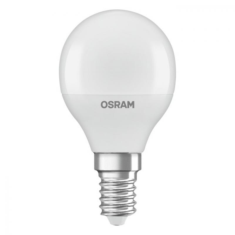 6 x OSRAM E14 LED Lampen UPERSTAR dimmbar weiss mattiert 4,9W wie 40W warmweiß