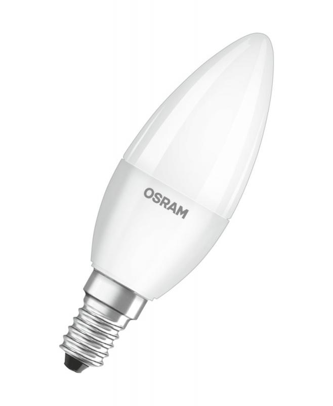 OSRAM E14 LED Kerzenlampe STAR matt 4,9W wie 40W warmweißes Wohnlicht