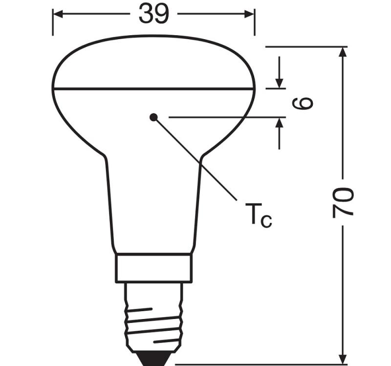 OSRAM E14 STAR LED Reflektor Lampe R39 1,5W wie 25W warmweiß für Akzentbeleuchtung