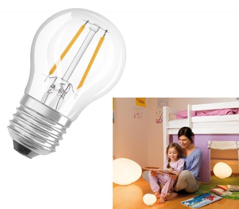 6er Sparpack OSRAM E27 LED STAR FILAMENT Lampe klar 2,5W wie 25W neutralweißes Licht