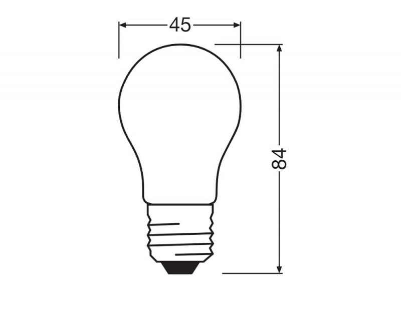 6er Sparset  OSRAM E27 LED STAR RETROFIT Glühbirne matt 5,9W wie 60W warmweißes Licht