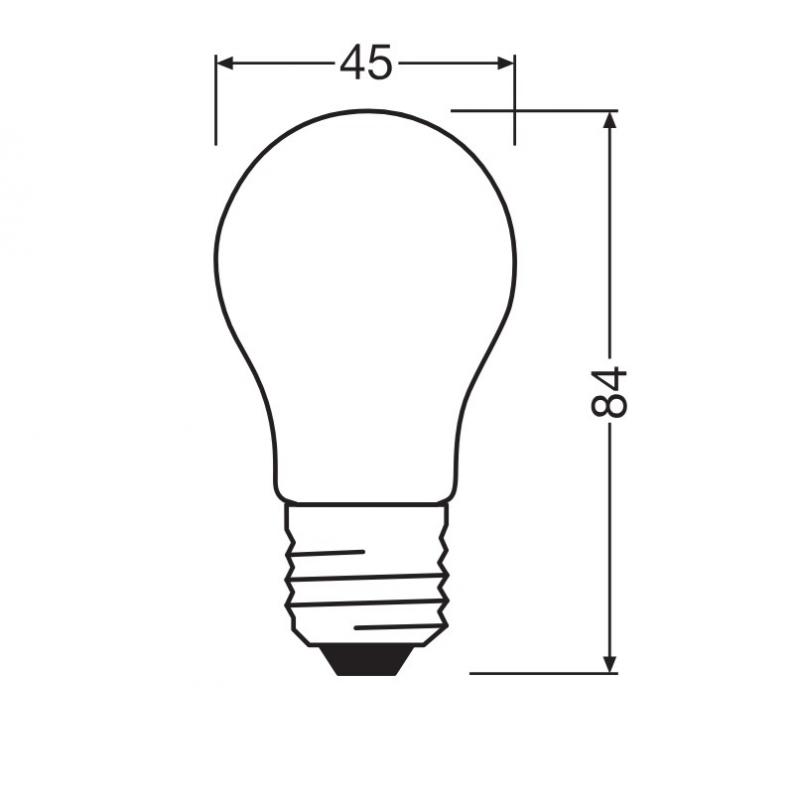 OSRAM E27 LED STAR RETROFIT Glühbirne matt 5,5W wie 60W warmweißes Licht