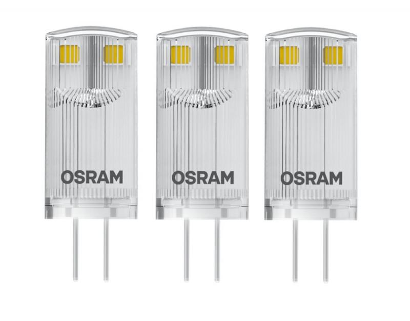3er Pack OSRAM G4-Sockel LED PIN / Stift sehr sparsam 0,9W wie 10W warmweißes Licht