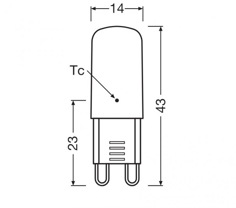 3er Pack OSRAM LED PIN mit G9-Sockel 2,6W wie 30 Watt warmweißes Licht
