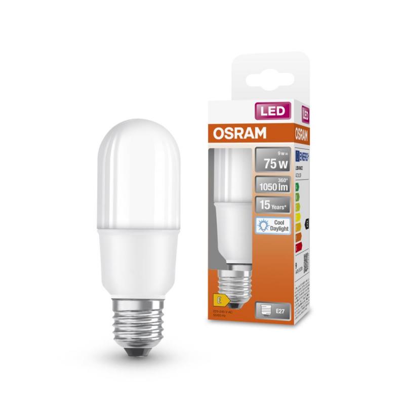 OSRAM E27 LED STAR STICK Lampe 9,5W wie 75W kaltweißes Licht, EEK: E (Spektrum: A bis G)