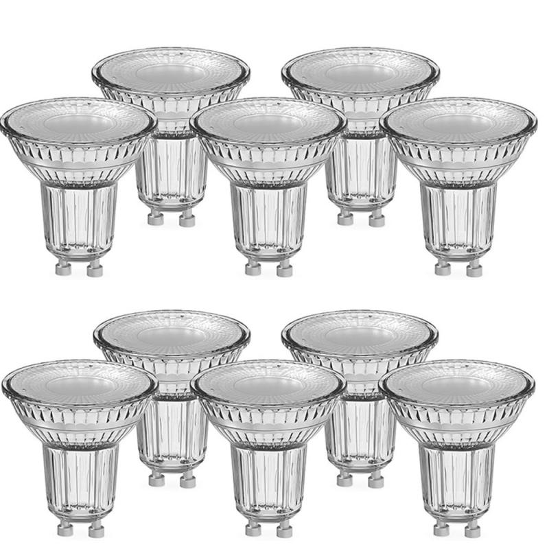 10er Pack OSRAM LED BASE GU10 PAR16 schmaler 36° Ausstrahlwinkel 4,3W wie 30W neutralweißes Licht