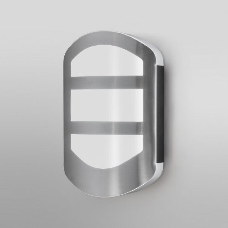 OSRAM  ENDURA Style Plate WALLWandleuchte 12W Warmweißes Licht in moderner Edelstahloptik mit indirektem Licht, für Eingangsbeleuchtung und Fassaden