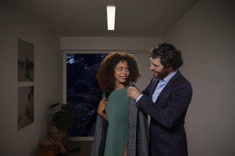 Osram SMART+ Matter Planon Rahmenloses LED Aufbau Panel weiss 120x10cm, Appsteuerung Tunable White