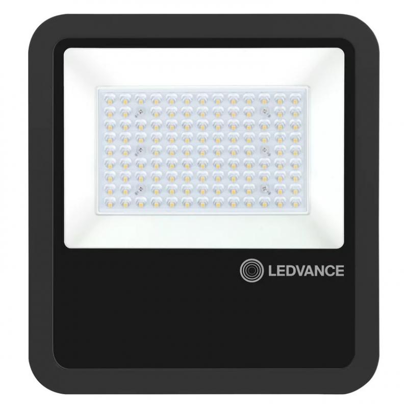 Nur noch angezeigter Bestand verfügbar:   LEDVANCE LED Flutlichtstrahler - FL AREA ASYM 48x92 72 W 3000 K BK- mit linsenbasierender asymmetrischer Leuchtdichteverteilung
