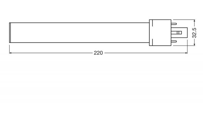 OSRAM DULUX S 11 LED 2Pin G23 6W wie 11W 4000K neutralweißes Licht EM für KVG/VVG