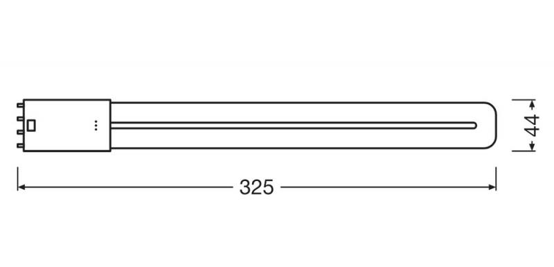 Osram DULUX L LED HF 2G11 4Pin 12W wie 24W 4000K LED Stablampe mit neutralweißem Licht