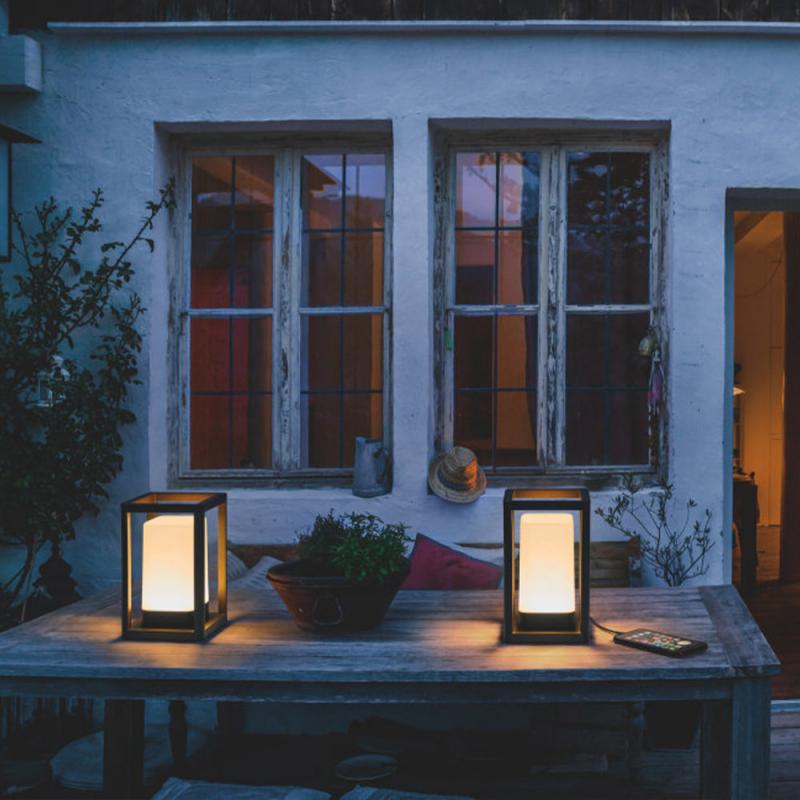 OSRAM SMART+ WiFi Outdoor Akku Tischleuchte mit integrierter Powerbank USB RGBW Farbwechsel IP44