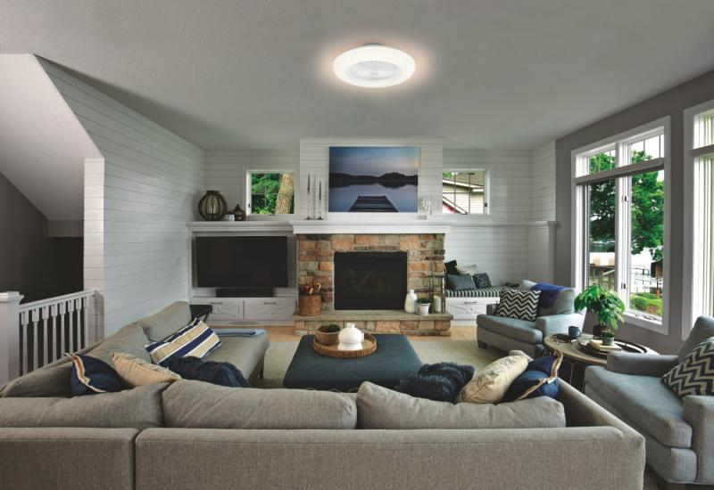 Osram WiFi LED-Deckenventilator mit Tunable White Technik & Fernbedienung in weiß