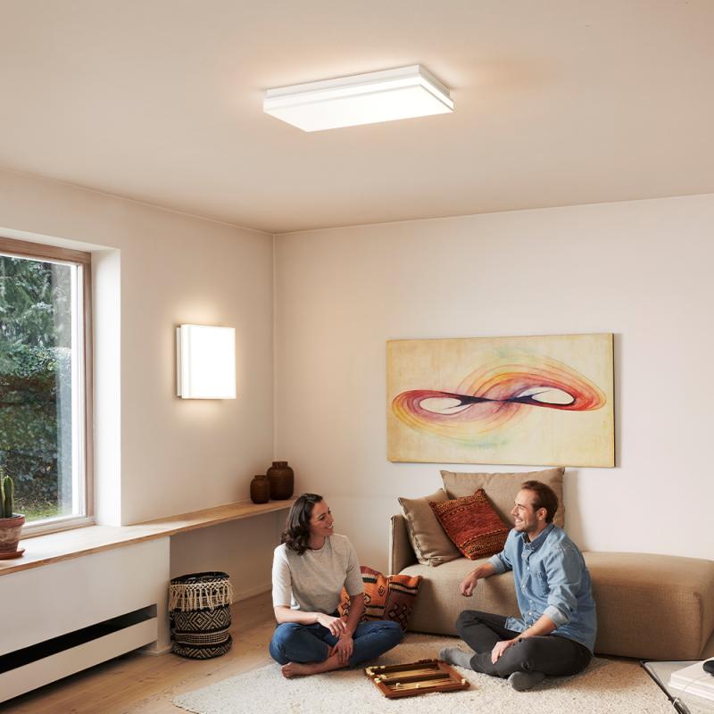 OSRAM SMART+ Matter over Wifi Orbis Magnet 60x30cm - dekorative weiße Deckenleuchte mit Magnetverschluss