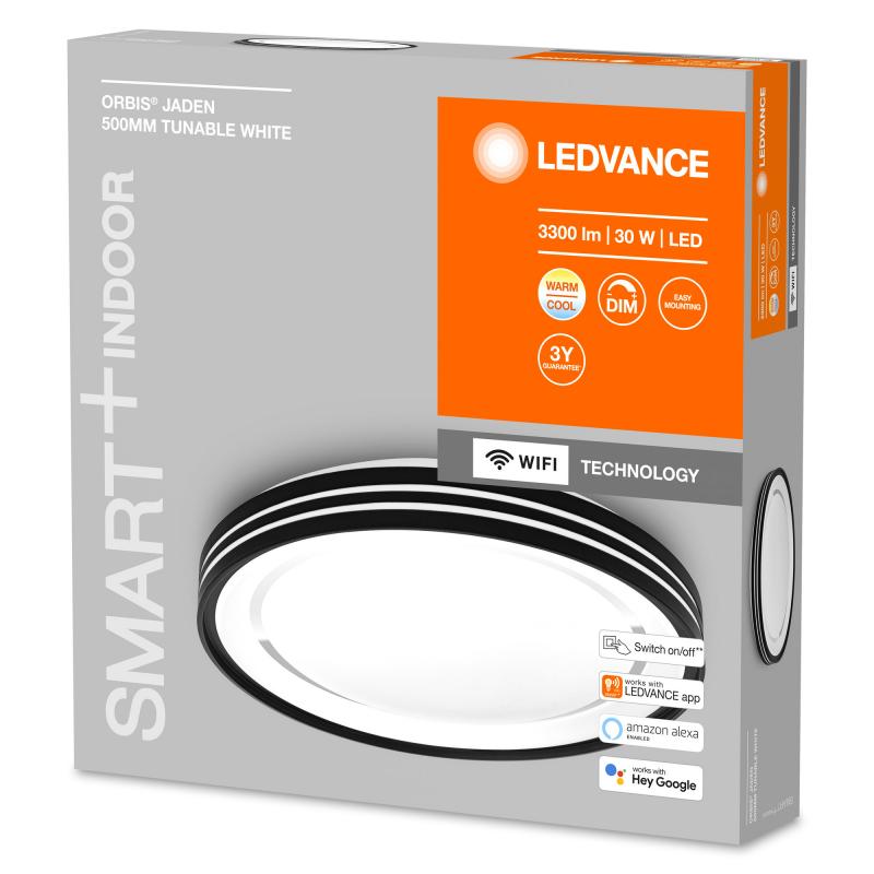 Nur noch angezeigter Bestand verfügbar:  LEDVANCE SMART+ WIFI Orbis Jaden 50 cm Deckenlampe TW