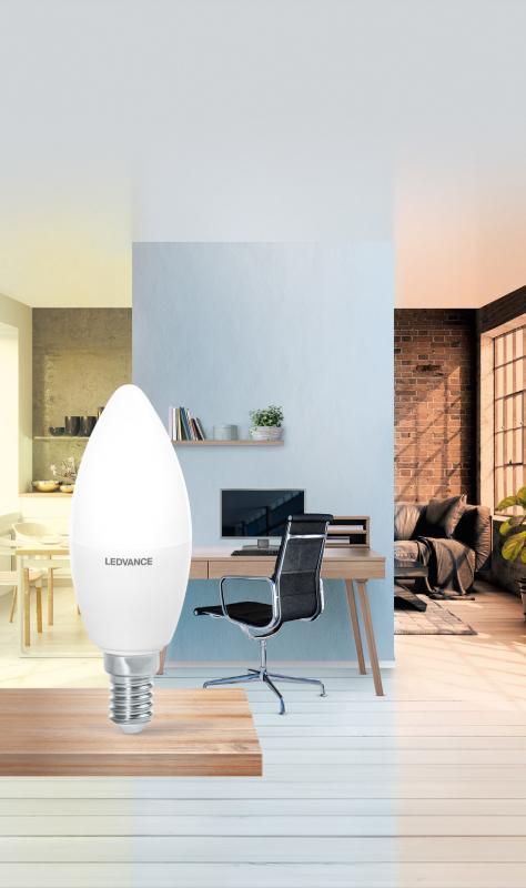 LEDVANCE LEDVANCE SUN@HOME WiFi E14 Lampe Tunable White 4,9W wie 25W dimmbar mit Biorythmusfunktion