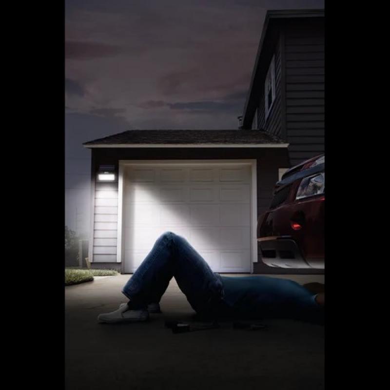 Osram ENDURA Solar Fluter DOUBLE Outdoor-Flutlichter - Außenwandleuchte mit futuristischem Design mit Energieeinsparpotential im Außenbereich