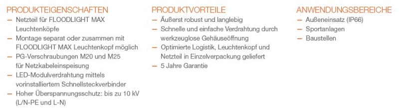 LEDVANCE FL MAX POWER SUPPLY P 600W WAL Netzteil für Floodlight Max Leuchtenköpfe