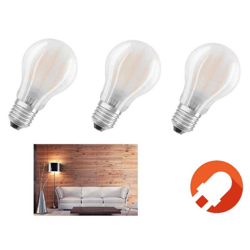 3er Pack OSRAM LED BASE E27 Lampe matt 7,5W wie 75W warmweiß