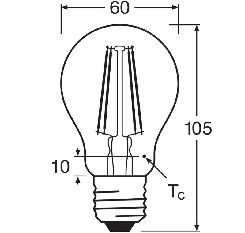 OSRAM E27 LED SUPERSTAR PLUS HD LIGHTING Leuchtmittel klar dimmbar 5,8W wie 60W warmweißes Licht 2700K 90 Ra hohe Farbwiedergabe