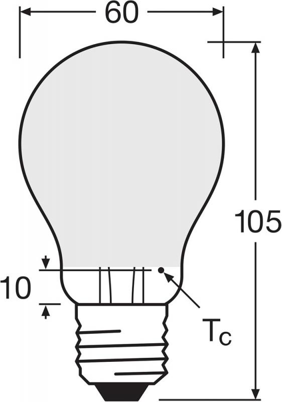 OSRAM E27 LED SUPERSTAR PLUS Leuchtmittel matt dimmbar 5,8W wie 60W warmweißes Licht 2700K 90 Ra - hohe Farbwiedergabe