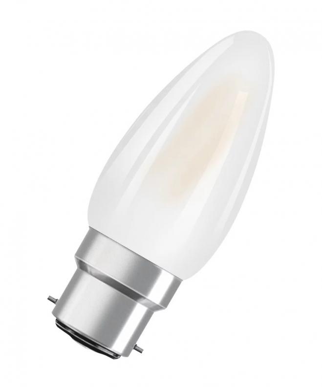OSRAM B22D LED Kerzenlampe SUPERSTAR PLUS HD LIGHTING matt dimmbar 3,4W wie 40W warmweißes Licht & hohe Farbwiedergabe
