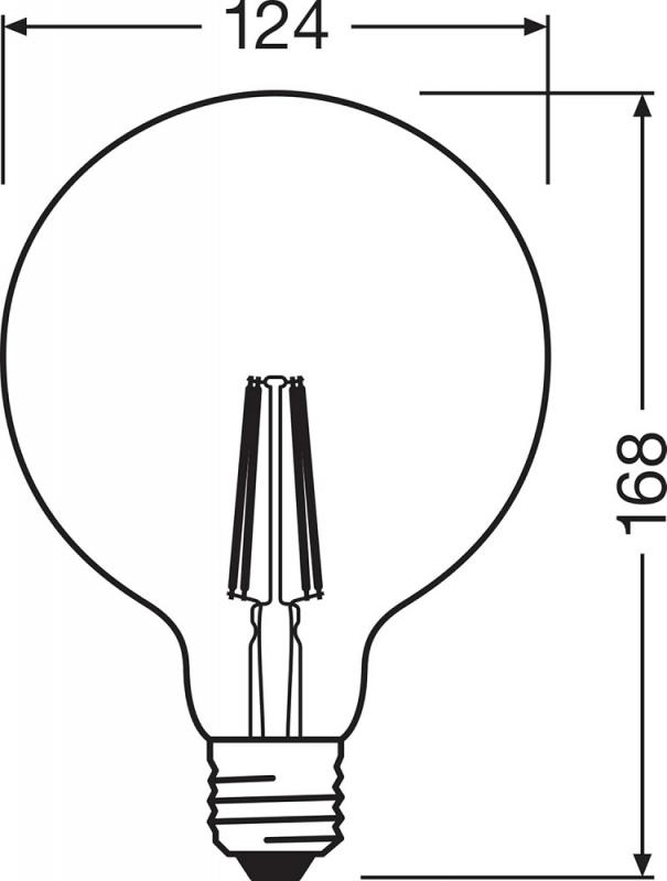 OSRAM Leistungsstarke E27 Globe 100 LED Glühbirne klar dimmbar 11W wie 100W neutralweißes Licht 4000K - mit besonders hoher Farbwiedergabe (CRI90)