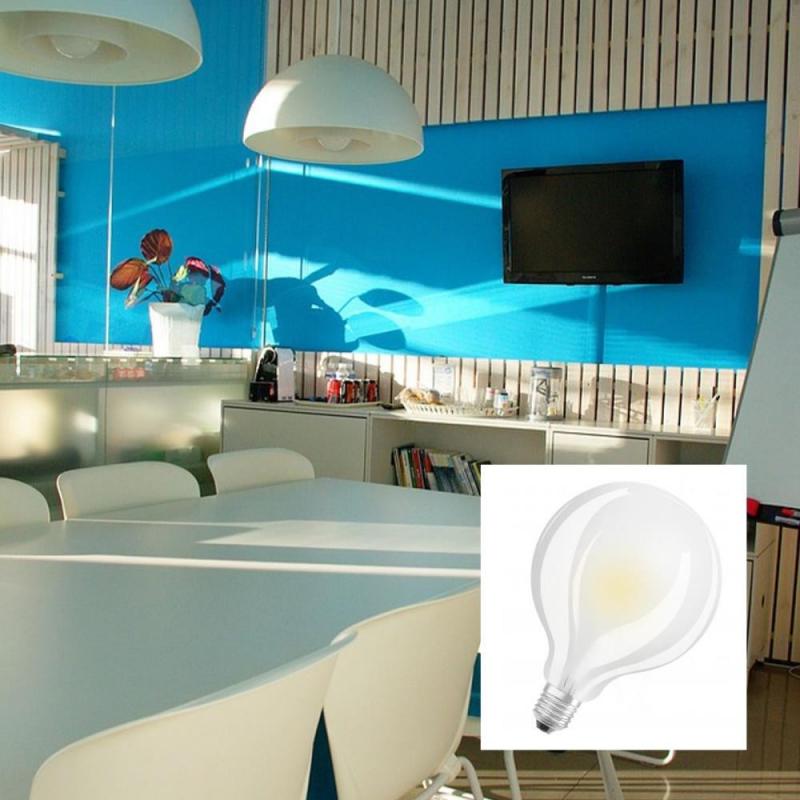 6er Sparpack OSRAM Globe 95 E27 LED Glühbirne matt 11W wie 100W universalweißes Licht