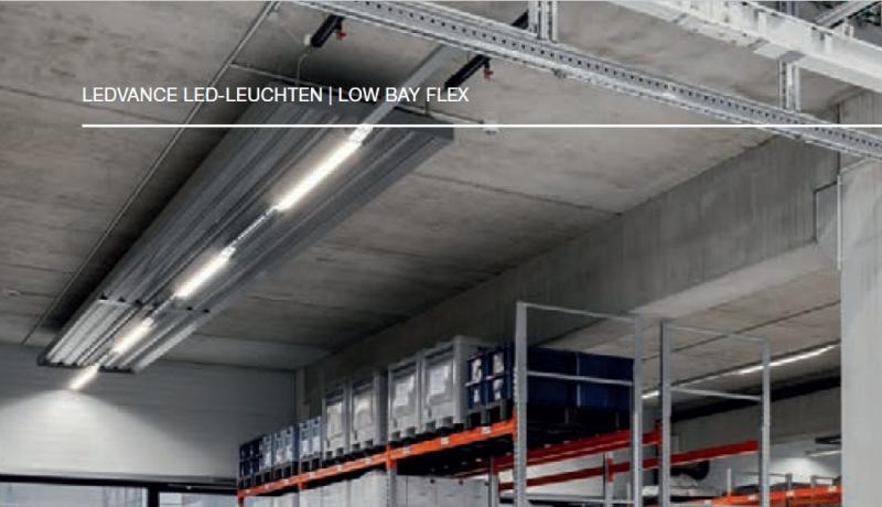 150cm Ledvance LED Hallenleuchte Low Bay LB FLEX 1500  DALI P 105W 840 VW 4000K Neutralweißes Licht 16800 Lumen 120° IP23 EVG