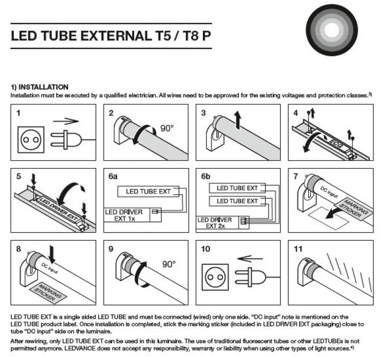 150cm Ledvance T5 G5 LED Röhre EXTERNAL HO49 26W wie 49W 840 neutralweiß dimmbar GLAS 840