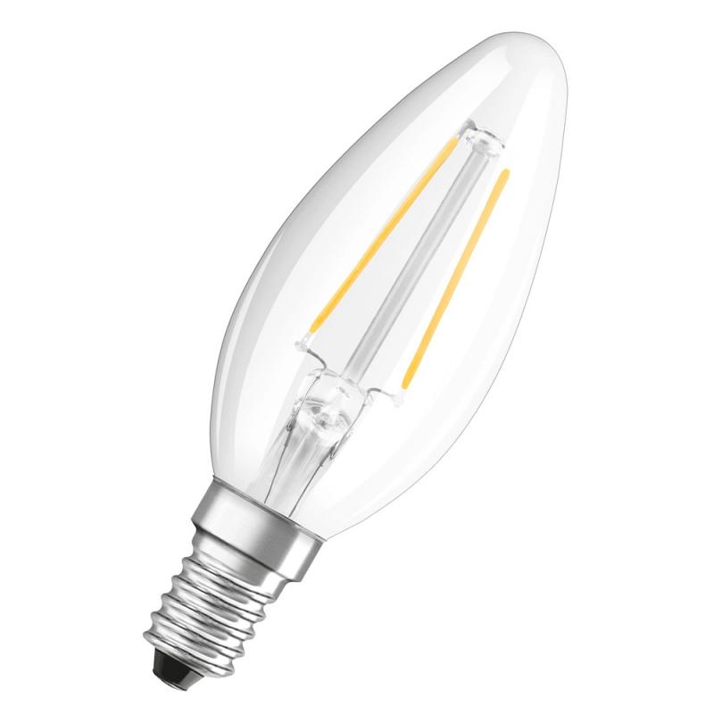 OSRAM E14 LED Lampe Kerzenform klar dimmbar 4.8W wie 40W neutralweißes Licht