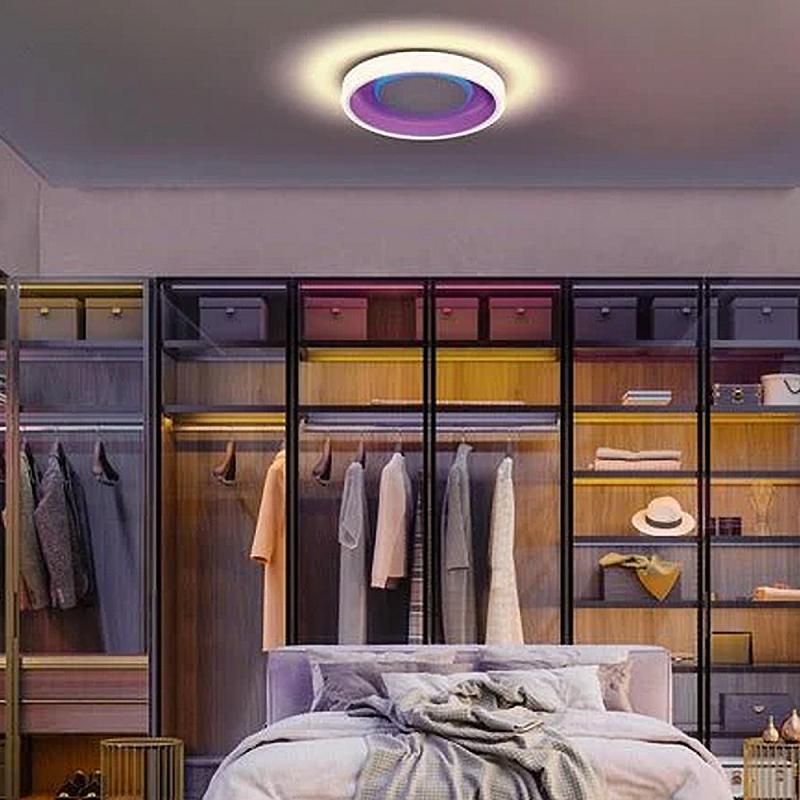 Osram SMART+ Matter WiFi Deckenleuchte Claria Orbis Claria 49cm mit RGB Farbwechselmodus