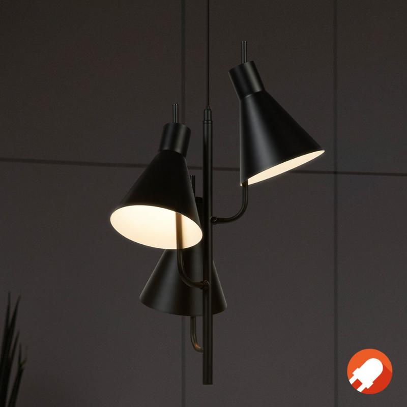 OSRAM Pendelleuchte TOKIO in Schwarz inkl warmweißer LED