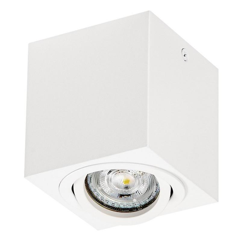 OSRAM Spot Surface Square GU10 Schwenkbarer Deckenstrahler in Weiß aus Metall