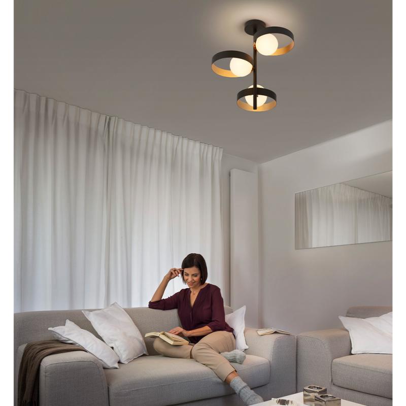 OSRAM Memphis Deckenleuchte  in schwarz-gold